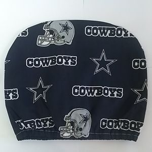 Cowboys 100% Cotton Hand Made Car Headrest Covers